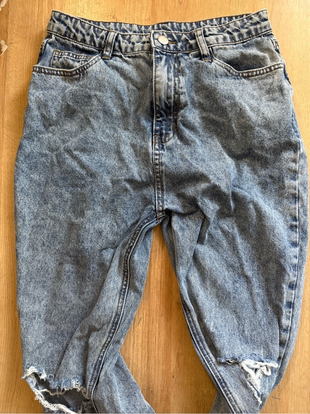 Cider Women's Light Blue Washed Flare Jeans